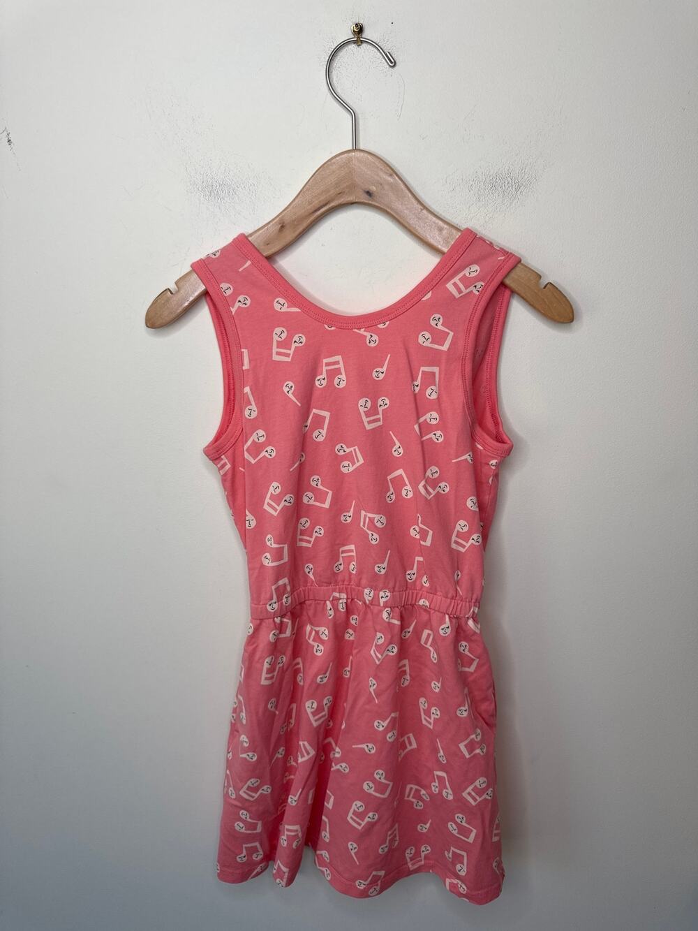 TEA Collection Set of (2) Printed Girl's Dresses Size 8 Music Note & Floral